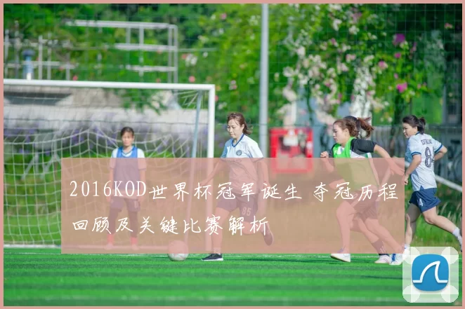 2016KOD世界杯冠军诞生 夺冠历程回顾及关键比赛解析